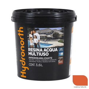 Resina Hydronorth Acqua Multiuso Brilhante Cerâmica Telha 3,6 L