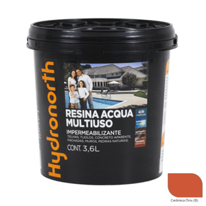 Resina Hydronorth Acqua Multiuso Brilhante Cerâmica Onix 3,6 L