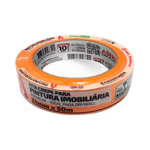 Fita Adere Imobiliária 24 mm x 50 M Laranja