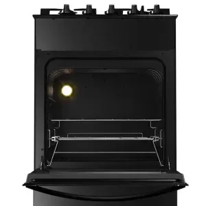 Fogão Brastemp BFO4XAEUNA Gás Piso Com Mesa de Vidro 4Q Dupla Chama Preto Bivolt