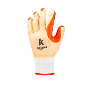 Luva de Segurança Kalipso Red Grip 9 Vermelha Látex Vulcanizada