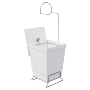 Suporte Stolf 1445 Para Papel Higiênico Com Lixeira Branco