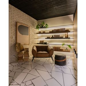 Porcelanato Eliane Artico Alpe Acetinado Classe A 60 x 60 Cm 1,44 m²