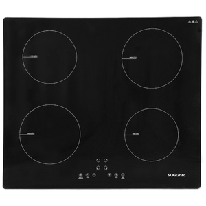 Cooktop Suggar FG0422VC Indução Vitrocerâmico 4 Bocas Preto 220 V