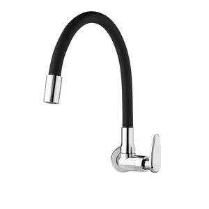 Torneira Viqua Allure Mouve 1170205 Parede Para Cozinha Com Arejador 1/4 de Volta Preta