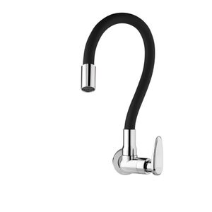 Torneira Viqua Allure Mouve 1170205 Parede Para Cozinha Com Arejador 1/4 de Volta Preta