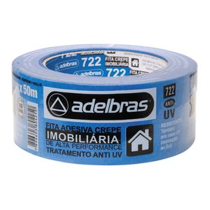 Fita Crepe Imobiliária 48 mm x 50 M Azul