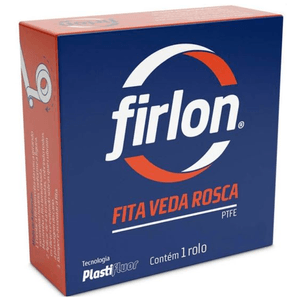 Fita Firlon Veda Rosca Branca 18 mm x 50 M