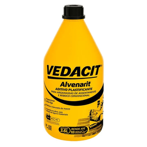 Aditivo Vedacit Alvenarit Para Argamassa e Reboco 3,6 L
