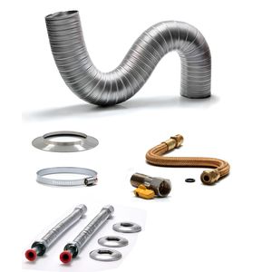 Kit Instalação Distak 1,5 M x 80 mm, 1/2 x 3/4' P/ Aquecedores