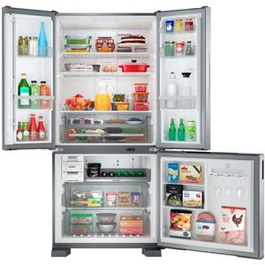 Refrigerador Brastemp BRO85AKBNA Frost Free Side Inverse 554 L Inox 220 V
