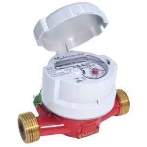 Hidrômetro Akvometer P/ Água Quente Unijato Q3 Com Conexões 3/4' 4 M³/h