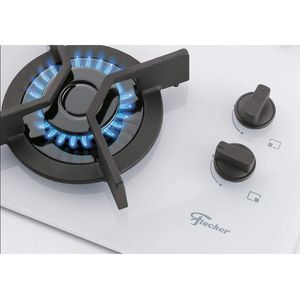 Cooktop Fischer 26297-62936 TC Infinity Gás 4 Bocas Special White Bivolt