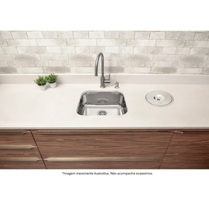 Cuba Tramontina 94081/507 Standard Com Válvula Sem Escape Cozinha Aço Inox Polida 40 x 34 Cm