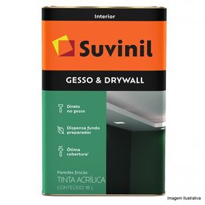 Tinta Suvinil Gesso & Drywall Fosco Branco Neve 18 L