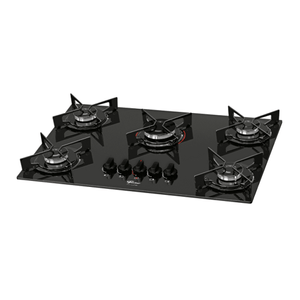 Cooktop Fischer 26343-57174 Fit Line Gás 5 Bocas Preto Bivolt