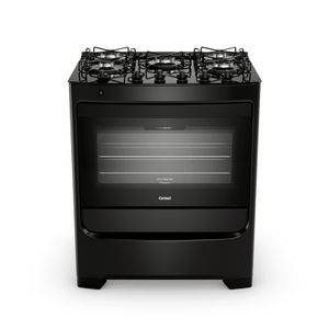 Fogão Consul CFS5VBEUNA Gás Piso Com Mesa de Vidro 5Q Preto Bivolt