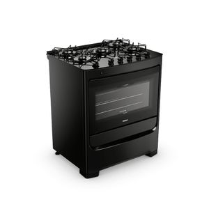 Fogão Consul CFS5VBEUNA Gás Piso Com Mesa de Vidro 5Q Preto Bivolt