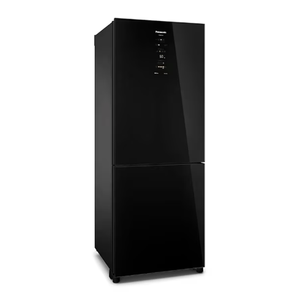 Refrigerador Panasonic NR-BB65GVFBB Inverter Frost Free 2 Portas 450 L Black Glass 220 V