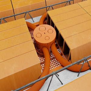 Eletroduto Fortlev Corrugado Reforçado 25 mm Laranja 50 M