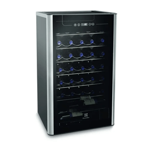 Adega Electrolux ACS34 1 Porta 34 Garrafas Inox/Preta 220 V