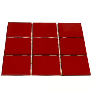 Revestimento Ceral Vermelho Telado Classe A 30,7 x 30,7 Cm 2,07 m²
