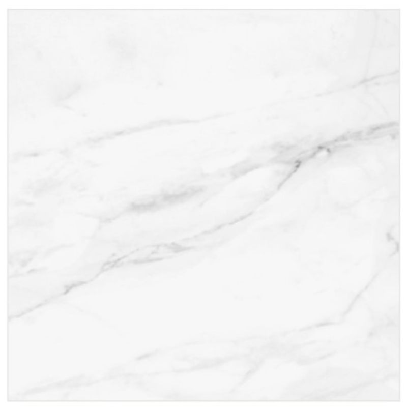 Piso Decore DR60003 Carrara Cristal Brilhante Classe A - Retificado 60 x 60 Cm 2,88 m²