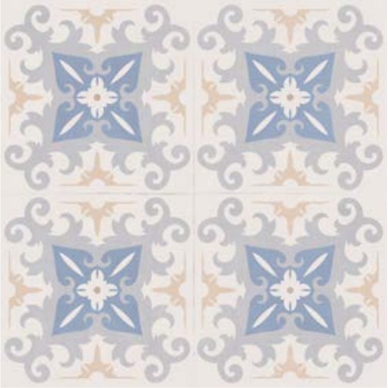 Porcelanato Decore DP61110 Habitare Blue Acetinado Classe A - Retificado 61,8 x 61,8 Cm 2,67 m²