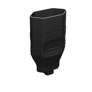 Plugue Alumbra 2765 Fêmea 2P+T Preto 10A 250V~