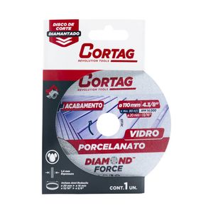 Disco Cortag 62796 Porcelanato/Vidro Diamantado 110 mm