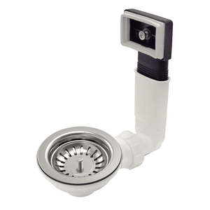 Válvula de Escoamento Tramontina Luxo Para Pias e Cubas Com Escape Aço Inox 4.1/2'