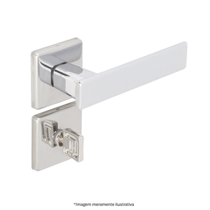 Fechadura Pado Quadra 701-80B Quadrada Banheiro Cromada