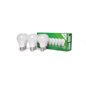 Kit Lâmpadas Taschibra TKL 80 Led E27 12 W 6500K 6 Unidades