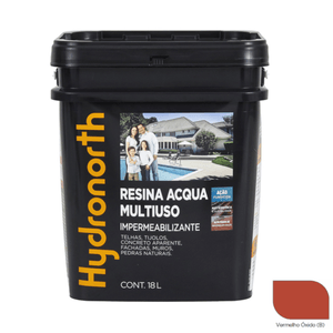 Resina Hydronorth Acqua Multiuso Brilhante Vermelho Óxido 18 L