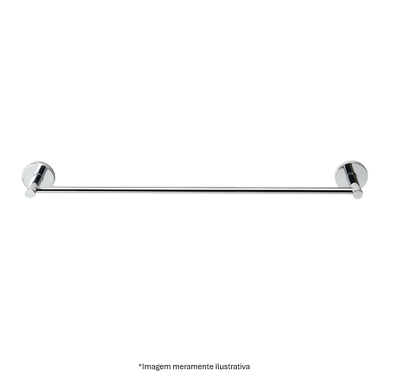 Porta Toalha Jackwal Standard 2880 Barra Reta Haste Ajustável Latã