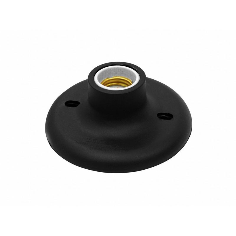 Plafon Taschibra E27 Porcelana/Plástico Preto