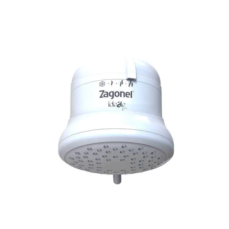 Ducha Zagonel Ideale Plus Com Cano 4 Temperaturas Branca 6800 W