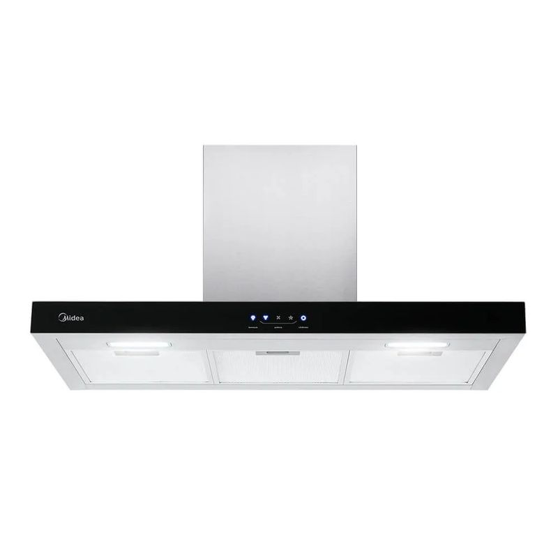 Coifa Midea RTA92 Parede Reta Inox 90 Cm