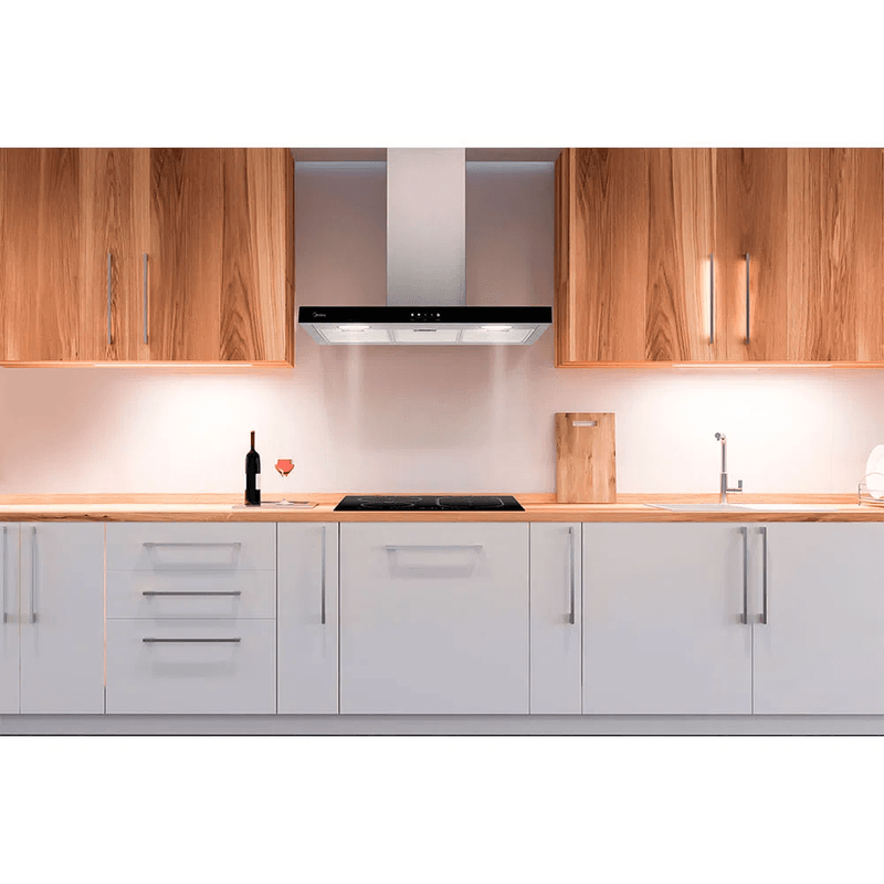 Coifa Midea RTA92 Parede Reta Inox 90 Cm