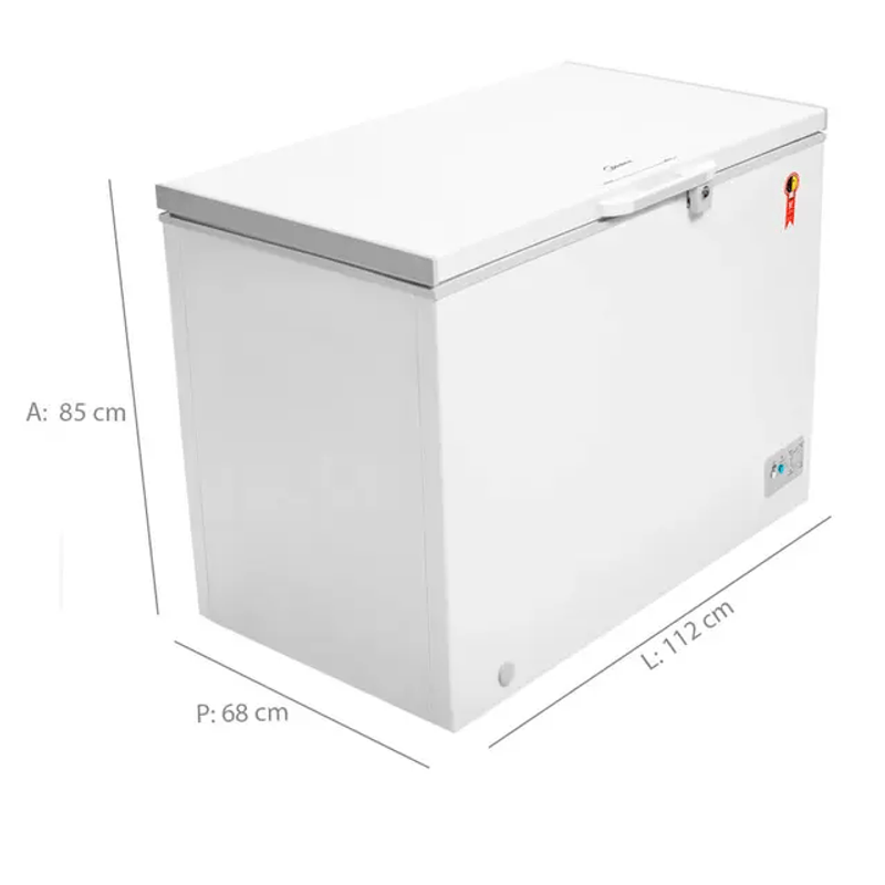 Freezer Midea RCFA32 Horizontal 1 Porta 295 L Branco 220 V