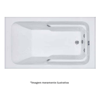 Banheira Faiberplas Açores Com 4 Jatos 185 x 95 x 43 Cm