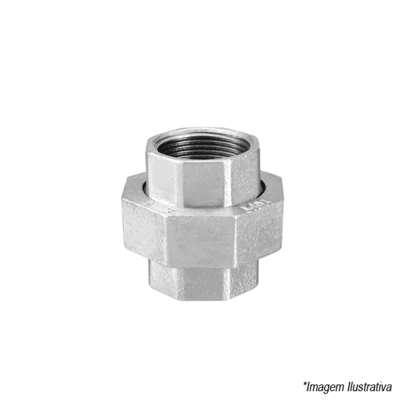 União Tupy Assento Plano 21/2' Galvanizada