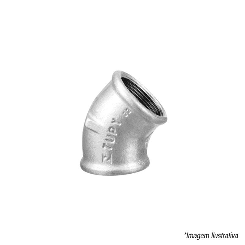 Joelho Tupy Rosca Fêmea 45° 4' Galvanizado