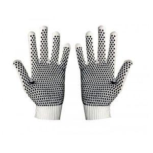 Luva de Segurança Luvertex Emborrachada Branca Pigmentada Malha 4 Fios