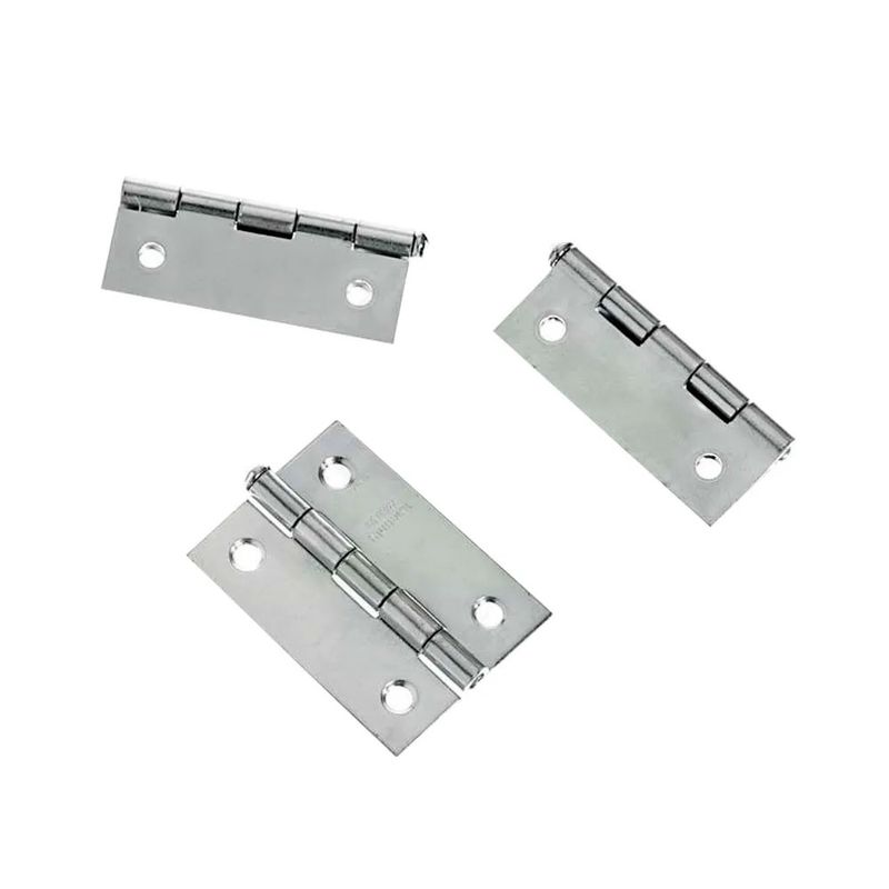 Dobradiça União Mundial 232 Com Pino Reversível Galvanizada 2'