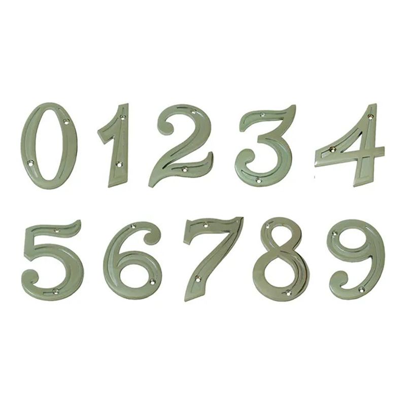 Numeral União Mundial 1 Zamac Cromado 45 mm