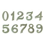 Numeral União Mundial 7 Zamac Cromado 45 mm