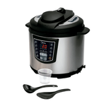 Panela de Pressão Midea PPA72 Elétrica 1000 W 220 V 6 L Inox/Preta