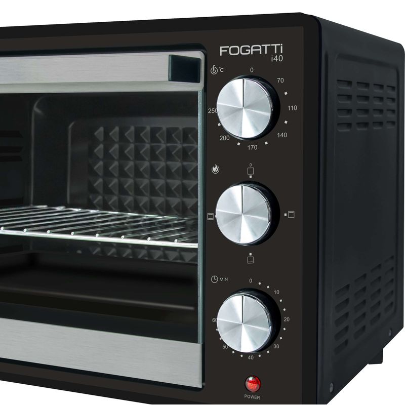 Forno Fogatti i40 Elétrico Bancada 40 L Preto 220 V