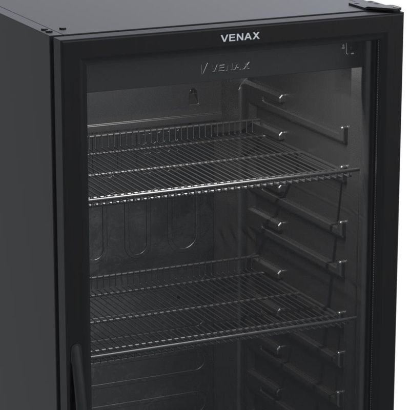 Expositor de Bebidas Venax 32876 VV 400 Elétrico Natural 400 L Preto 220 V